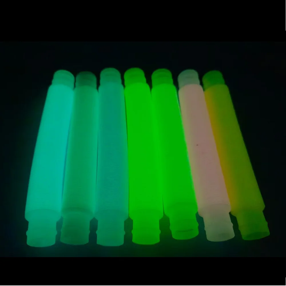 Tanie 5 sztuk Luminous Pop rury zabawka sensoryczna antystresowe plastikowe mieszki śmieszne Fidget sklep