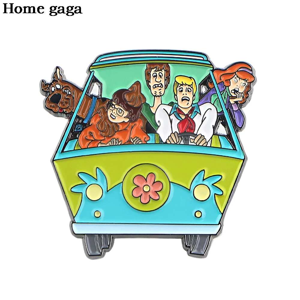 DB101 Homegaga со смешными героями из мультфильмов металла собаки, брошь на застежке, джинсовая куртка Pin Ювелирные изделия бейдж-украшения для одежды значки подарок