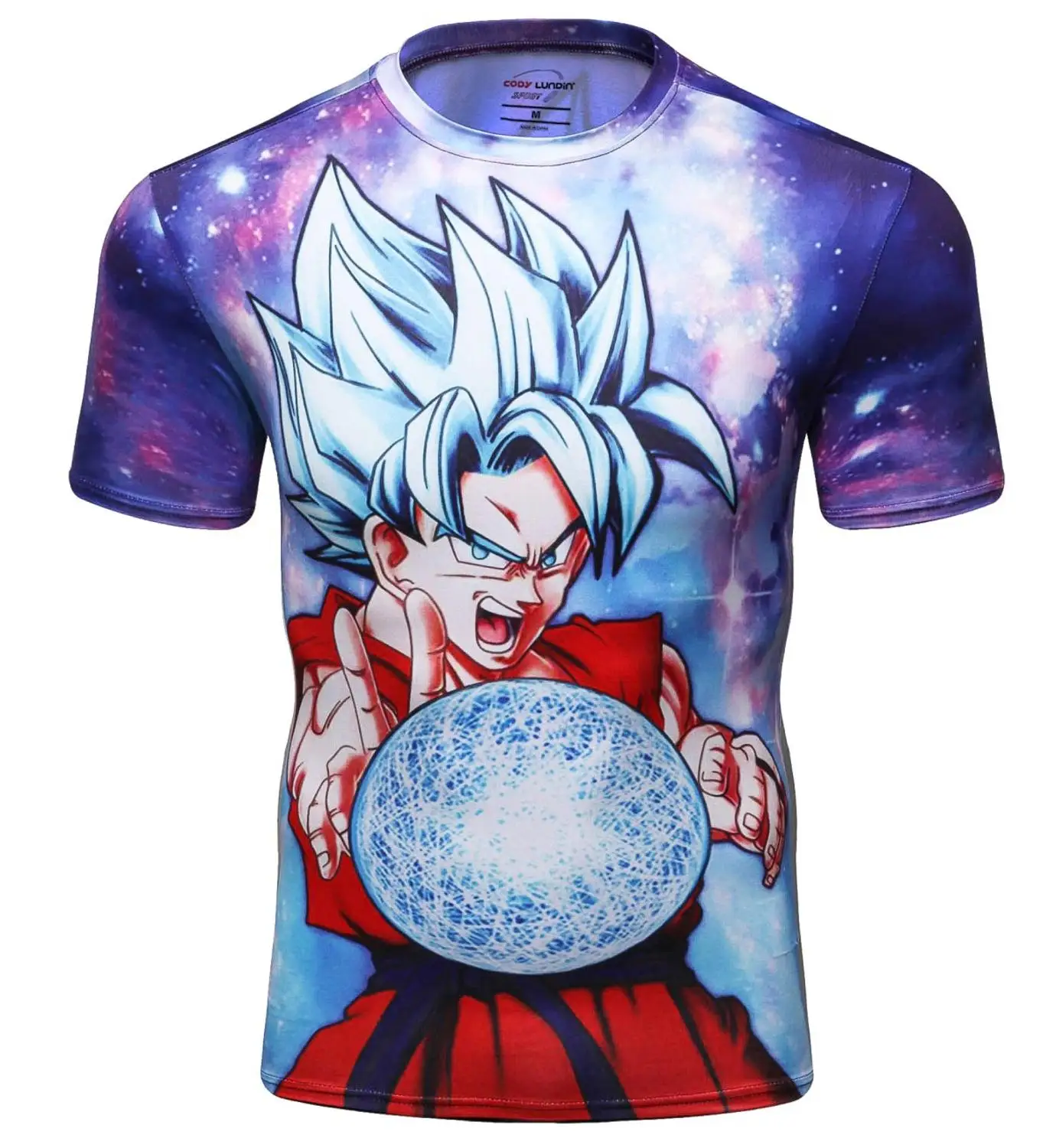 Мужская Супер Saiyan combats Dragon ball Son Gokū Vegeta с принтом из мультфильма компрессионная Спортивная Фитнес эластичная футболка быстросохнущая