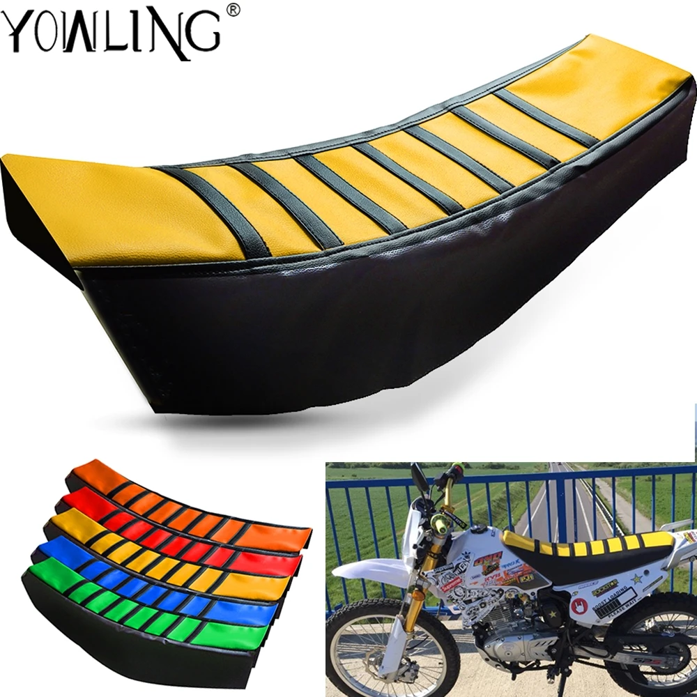 Yellow Motorcycle Gripper Soft Seat Cover Seat Cushions For Suzuki RM85 RM125 RM250 DRZ400 RMZ250 RMZ450