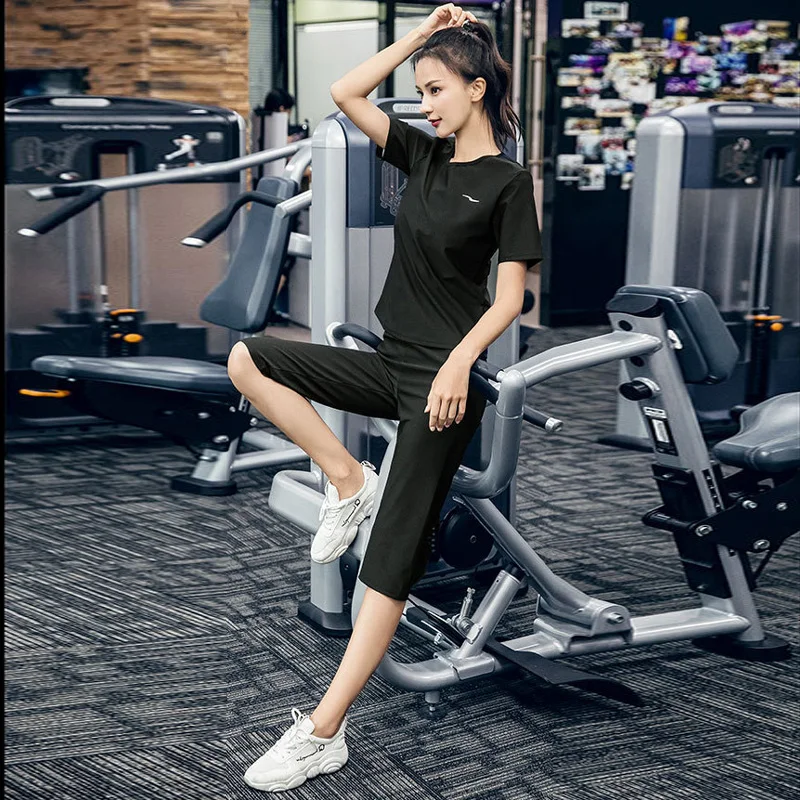 Sauna Suit Crew Neck Long/Short Sleeve Shirt Pants Capris Women Weight Loss  Gym Fitness Exercise Workout Sweat Training Hot Fat - AliExpress