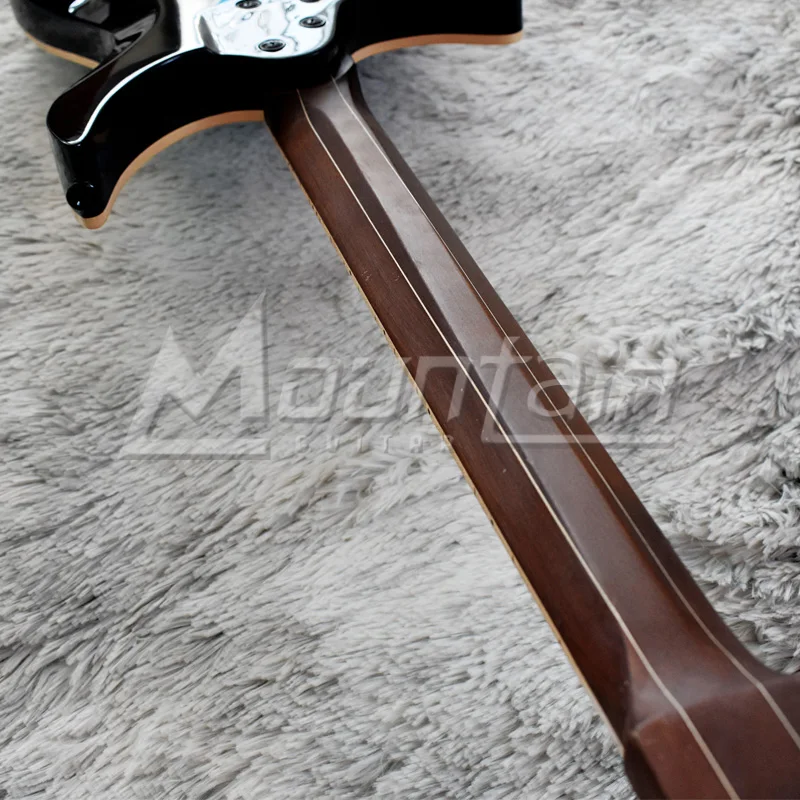 Горная безголовая гитара 6 струнная электрическая fanned fret alder body стеганая клена