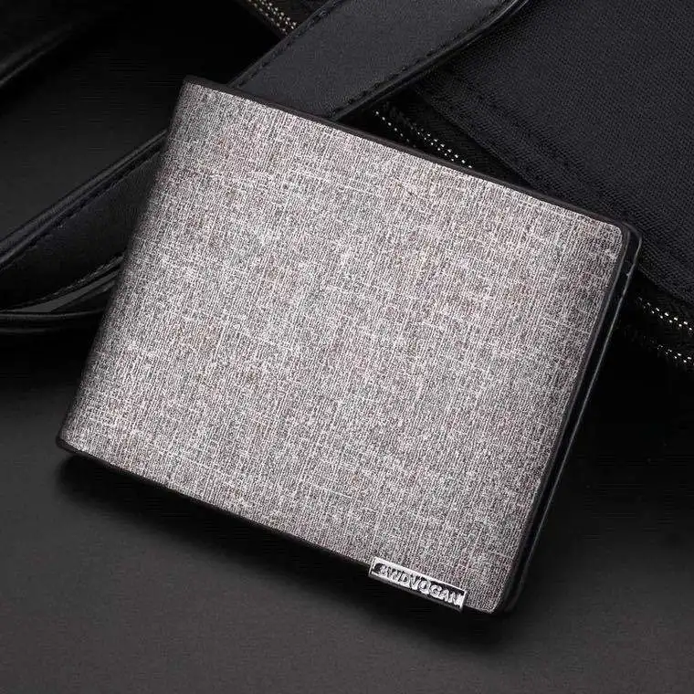 AliExpress, новинка, мужской короткий кошелек,, Sands, Pu, многофункциональный, ультра-тонкий кошелек, фурнитура, зажим, кошелек, модный для мужчин