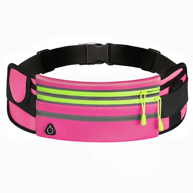 Running Bag Women Waist bag Belt bag Men Sports Fanny Pack Mobile Phone Bag Gym Running Cell Phone Jogging Run Cycling Bag pink 2