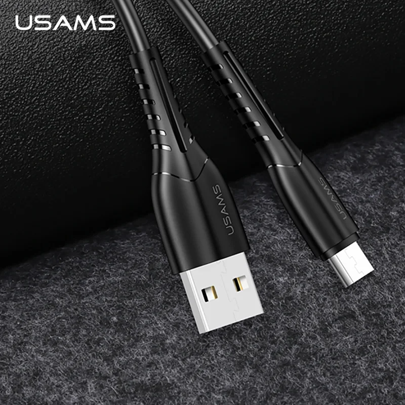 USAMS микро USB кабель для быстрой зарядки для Xiaomi Redmi Note 5 Pro Android кабель для передачи данных для мобильного телефона для samsung S7 микро Зарядное устройство