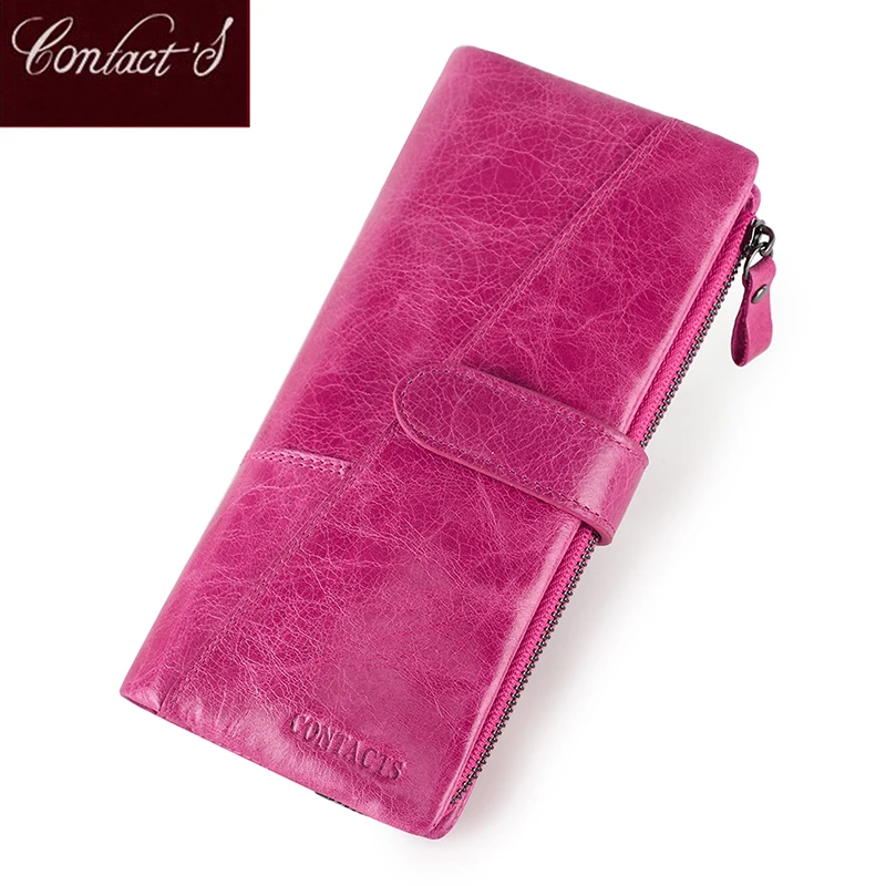 Buy Long Wallets Card-Holder Contact's Female Purse Genuine-Leather Fashion Lady Women  7WJoRKnDylg