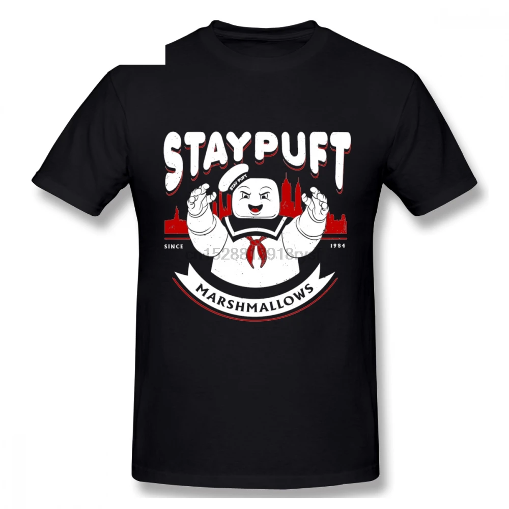 Мужская футболка с круглым вырезом STAYPUFT MARSHMALLOWS Geek унисекс аниме Viele Farben Ghostbuster Comic