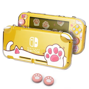 

Cat Paw Switch Lite Crystal Shell PC Hard Cover Housing Frame Transparent Protective Case For Nintendo Switch Lite Accessories