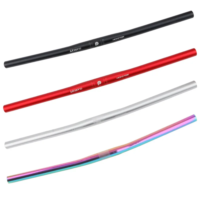 Litepro Monster Folding Bike Horizontal 25.4*540/580mm Aluminium Alloy Ultra Light Handlebars Bicycle Parts