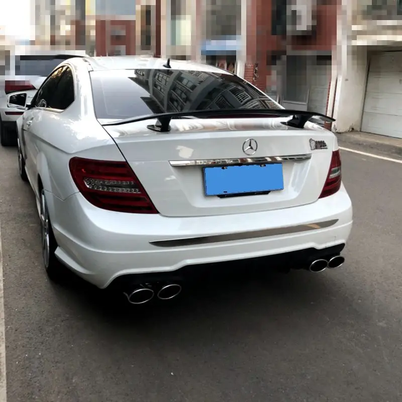Седан универсальный спойлер для mercedes w204 c180 c200 2009-2013 ABS красиво декорированный Автомобильный задний багажник спойлер Универсальный