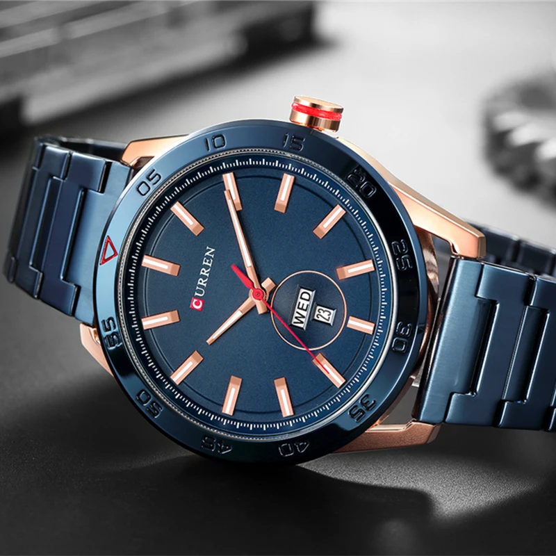 CURREN Лидирующий бренд роскошные часы мужские повседневные кварцевые с датой