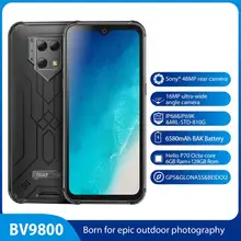 Blackview BV9800 Водонепроницаемая Тройная камера отпечаток лица ID 6,3 ''Android 9,0 Helio P70 NFC Беспроводная зарядка 4G смартфон