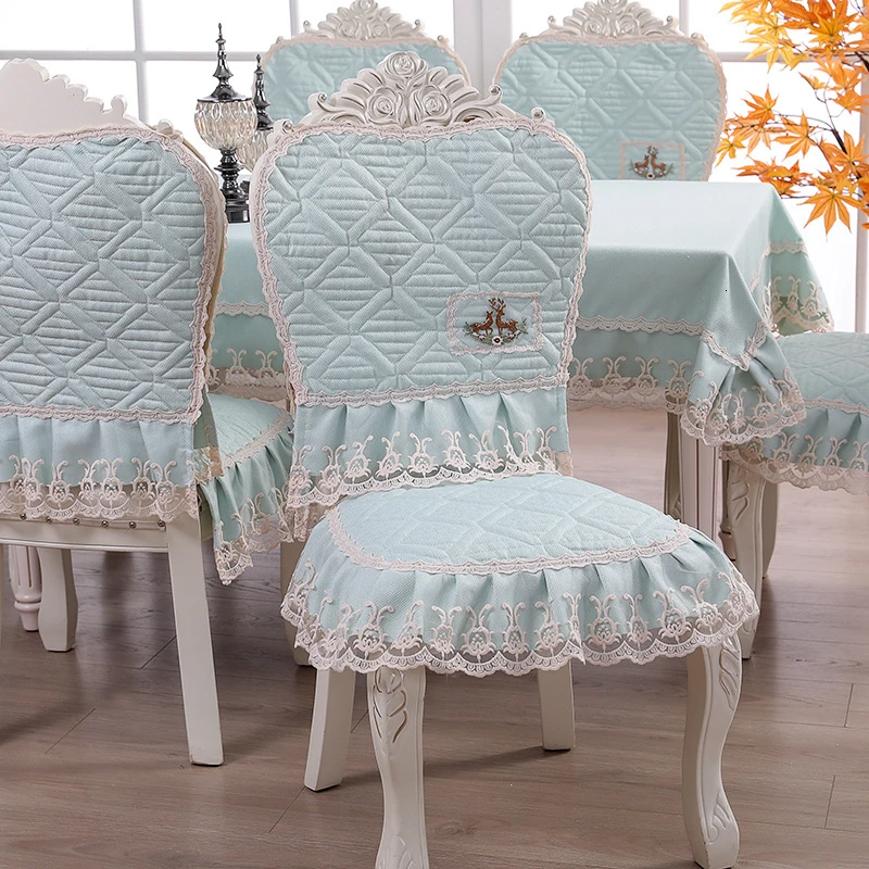 Green chair cover Современная круглая скатерть для стола стула, плотная большая обеденная круглая скатерть, большая Бытовая Пылезащитная крышка, tapetes 1 шт - Цвет: Green chair cover
