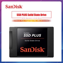 Sandisk SSD Plus Внутренний твердотельный жесткий диск SATA III 2," 120 GB 240GB 480GB ноутбук Настольный ПК твердотельный диск SSD