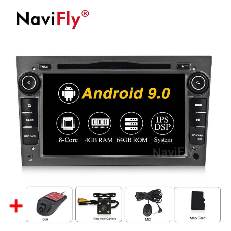 Ips DSP 8Core Android 9,0 автомобильный dvd мультимедийный плеер с gps-навигатором для opel Astra H G J Vectra Antara Zafira Corsa Vivaro Meriva Tigra - Цвет: 8Core Camera DVR