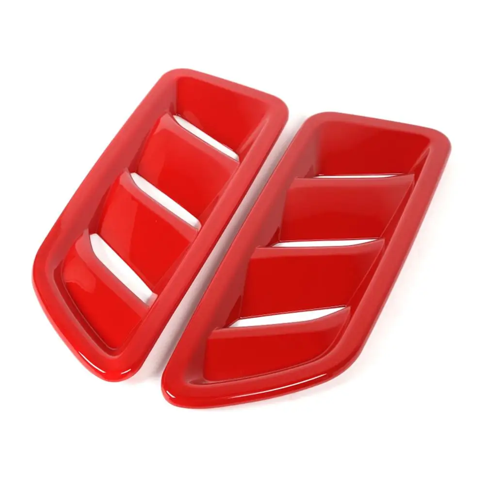 Areyourshop 1 пара вытяжка двигателя вентиляционное отверстие Крышка Накладка для Jeep Wrangler JL- ABS крышка для воздуховода