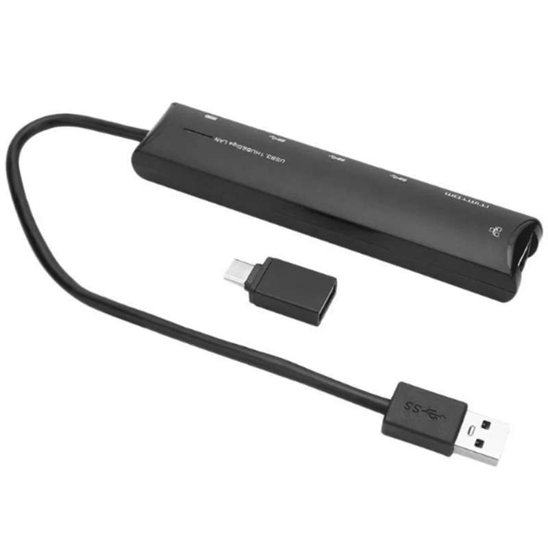 5 в 1 usb-хаб многопортовый USB 3 0 удлинитель адаптер RJ45 HDMI док-станция для ноутбука ПК