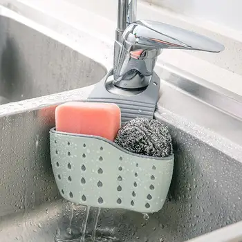 

Sink Strainer Kitchen Sink Drain Hanging Basket Small Rack Sponge Pool Storage Supplies Hanging Basket Drain Rack Storage Rack