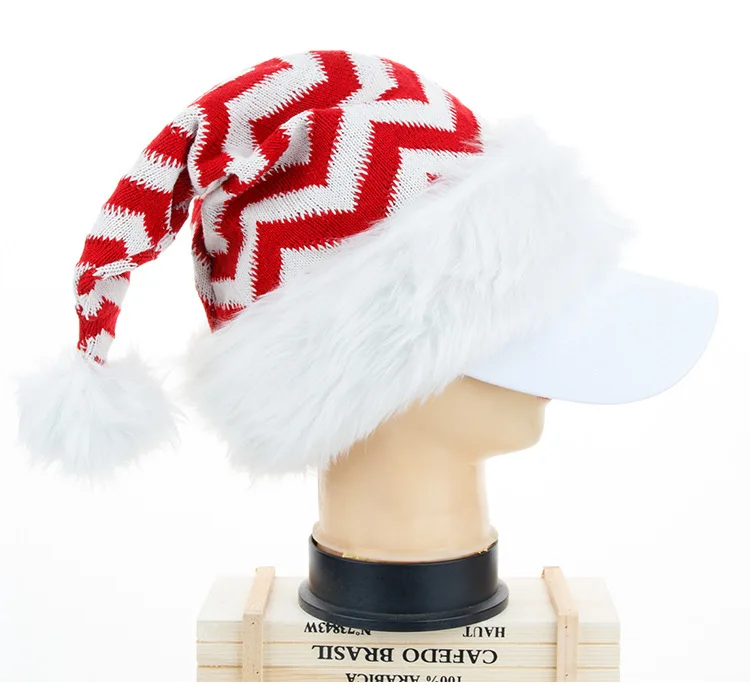 Floral Red Santa Hat Christmas Hat 