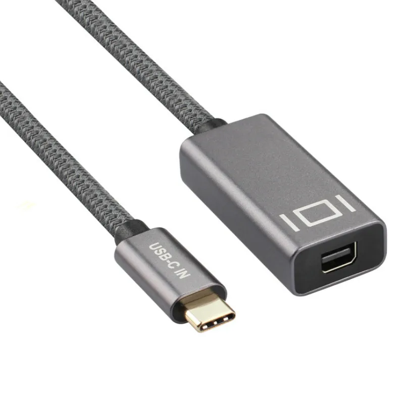 USB 3 1 кабель с разъемами типа C и мини Дисплей порт для дисплейный MiniDP адаптер