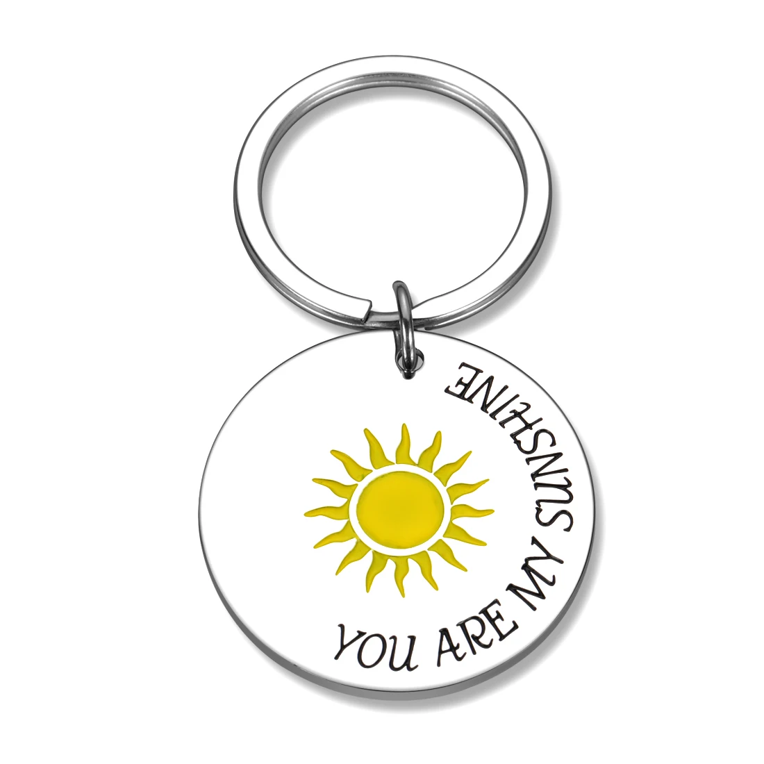 You Are My Sunshine Women Keychain for Wife Birthday Bride Wedding Day Girl Her Daughter Marriage Valentines Christmas Gift