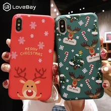 Lovebay рождественские чехлы для телефонов iPhone 7 XR 11 Pro авокадо волны кактус для iPhone 5 6 6s 8 Plus X XS Max мягкая задняя крышка из ТПУ