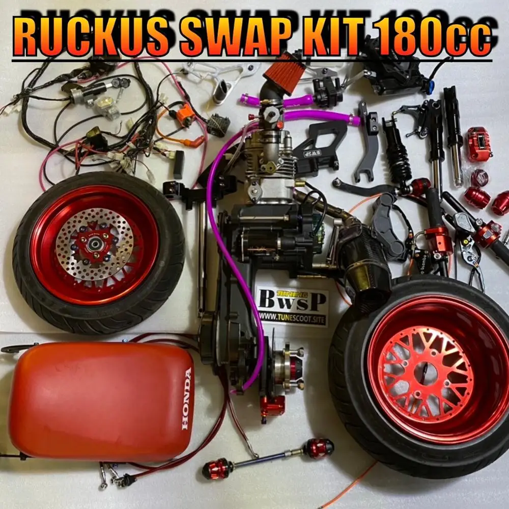 RUCKUS SWAP KIT 180CC GY6 157QMB FATTY WHEELS PLUG AND PLAY SET WATER