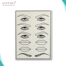 Латексная практика кожи Перманентный макияж бровей татуировки Практика Обучение латекса бровей Губы и глаза для начинающих татуировки Поставки