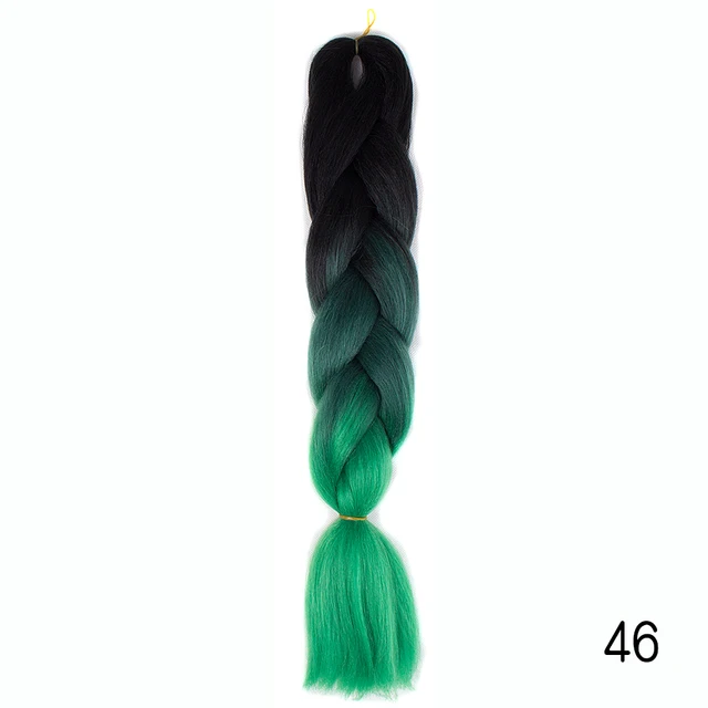 YXHAIR 100g 48 Inch Synthetic Jumbo Box Braids Expression Crochet Hair Extension for Women Pre Stretched Yaki Ombre C7