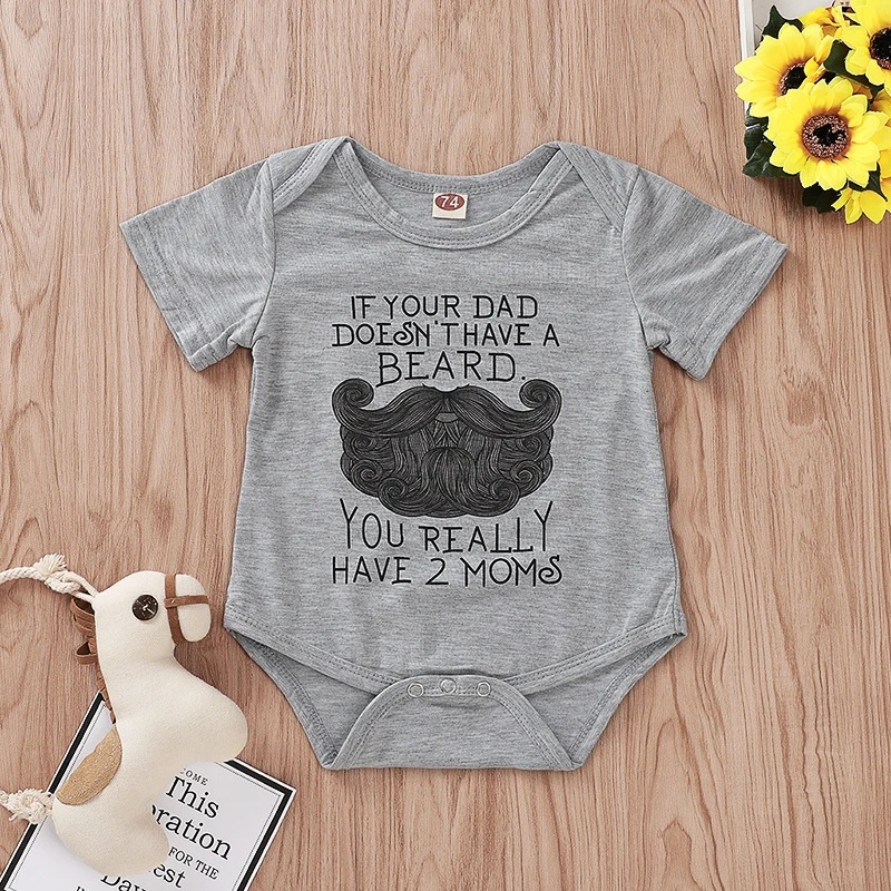 dad beard onesie