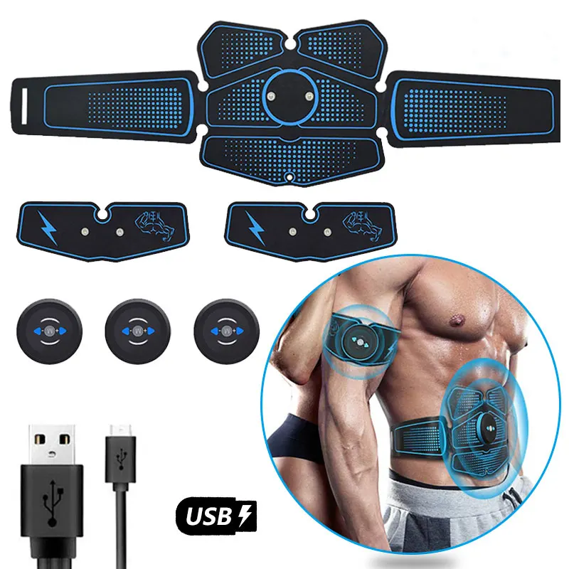 USB заряжаемый стимулятор мышц живота ems Abs тренажер оборудования для фитнеса