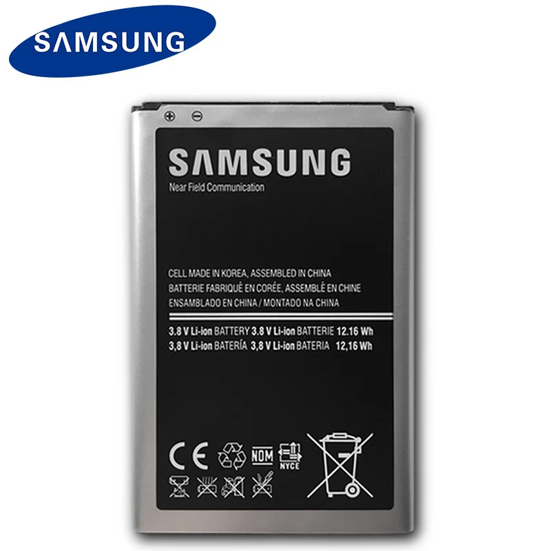 Аккумулятор samsung B800BE для Galaxy Note 3 N900 N9006 N9005 N9000 N900A N900T N900P 3200 мАч с NFC батареей для мобильного телефона