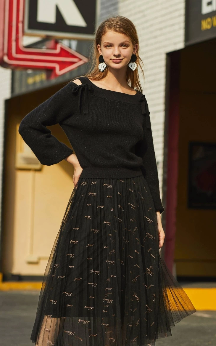 Vero Moda женское трикотажное платье из двух частей с кроличьим мехом и бантом | 319446529