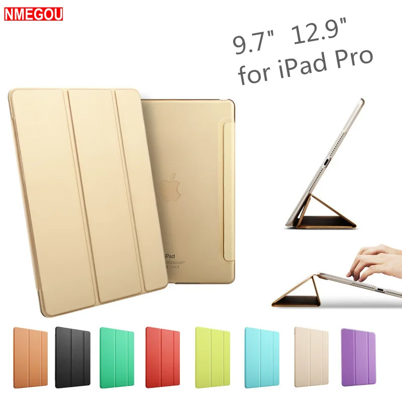 

Luxury Ultra Slim Magnetic Smart Flip Stand PU Leather Cover for Apple Ipad Pro 9.7" / 12.9" I Pad Pro 9.7 12.9 Inch Tablet Case