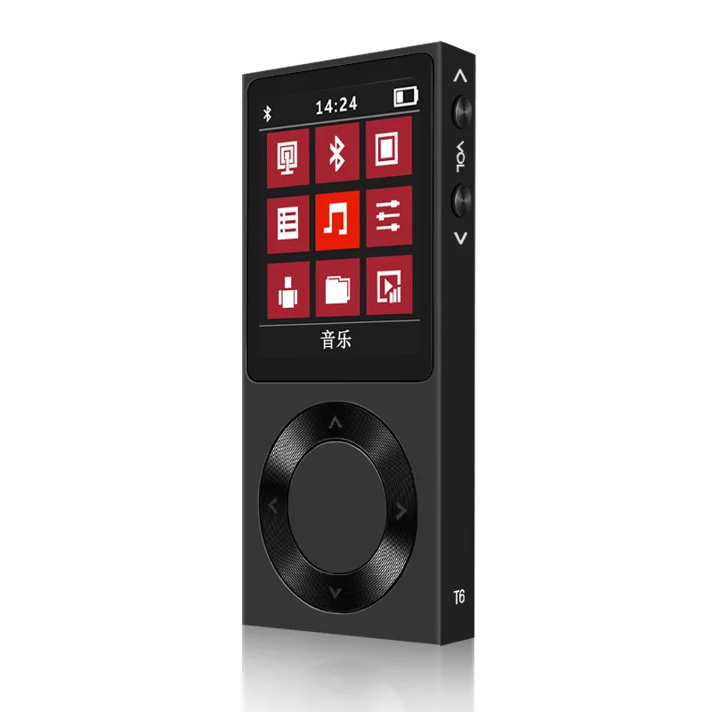 CooToo T6 Bluetooth MP3-плеер с экраном мини DSD без потерь жесткое решение HiFi Звук Поддержка TF карты расширения