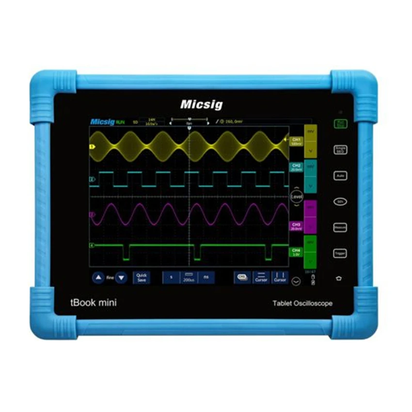 Micsig TO1152 цифровой планшетный Осциллограф 150 МГц 2CH 1G Sa/S частота дискретизации в реальном времени автомобильные осциллографы комплект Multimetro
