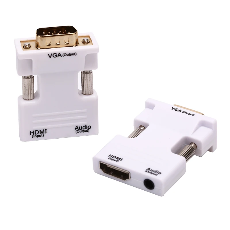 VGA к HDMI адаптер Full HD 1080P Аудио Видео Конвертер ноутбук ПК к ТВ AV HD tv