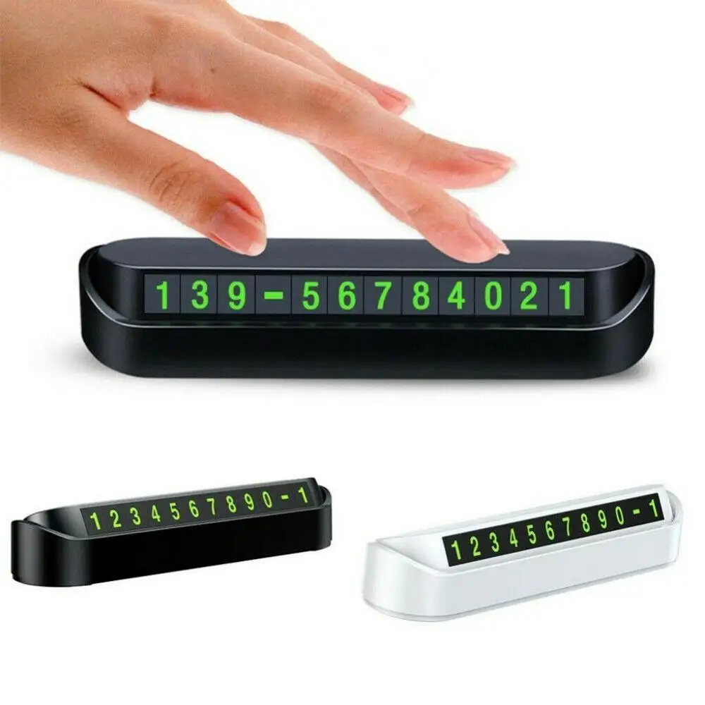 Universal Drawer Style Car Parts Parking Card Accessories Vehicle Car Temporary Parking Card Phone