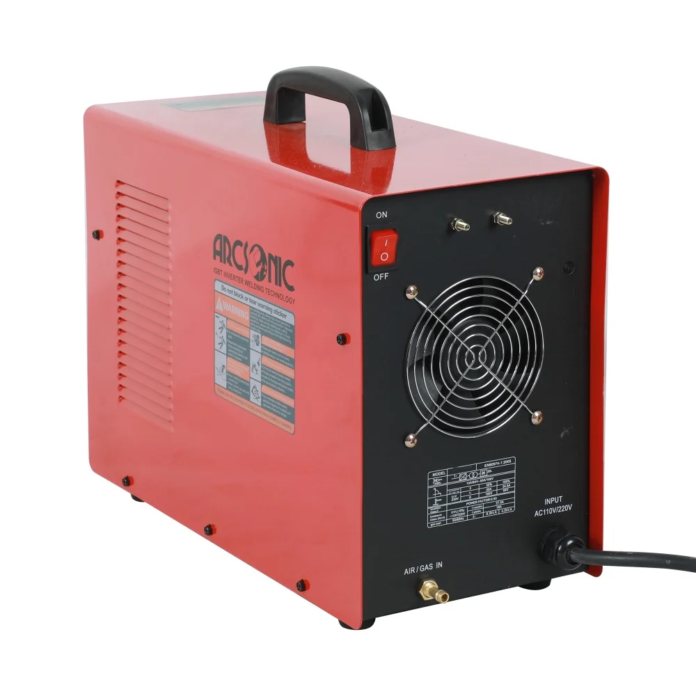 С изолированным затвором(IGBT) CT520 сварочный резочный аппарат 50 Ампер TIG 200 ампер ММА 200 ампер 3 в 1 сварочный газовый 120/240V чистый толщина резки 12 мм