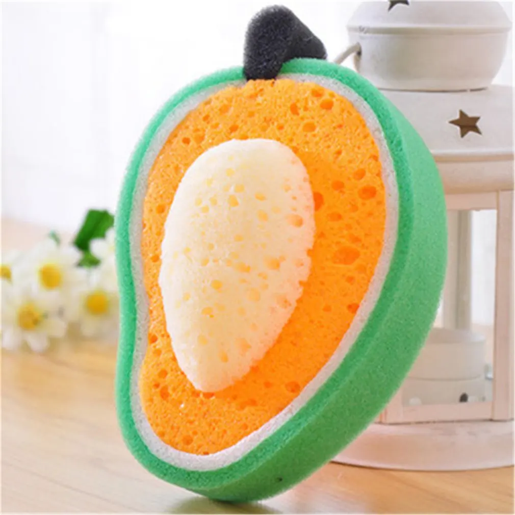 

Thickened Fruit Shape Kitchen Cleaning Dish Washing Brush Soft Sponge Scouring Brush Scrubber Cleaner Tool