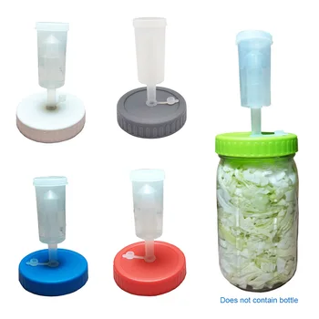 

4Pack Jar PP Accessories Durable Food Wide Mouth Making Sauerkraut With Airlock Home Fermentation Lid Kitchen Kimchi Pickles