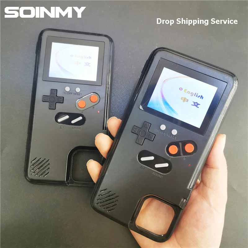 

Retro Full Color Display Game Case for iPhone 11 pro max 11 Pro 11Pro X XR XS MAX 6 7 8 Plus Case 36 Classic Game boy cover Case