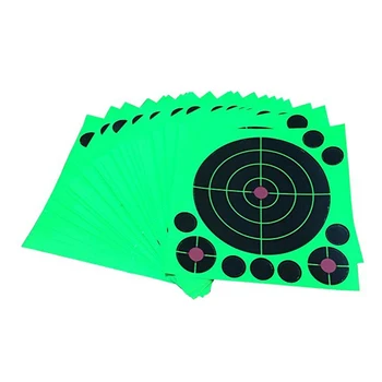 

2020 Hunting Training Paper Target For Hunting Archery Arrow Training Accessories Shooting Splatter Glow Florescent Paper Target