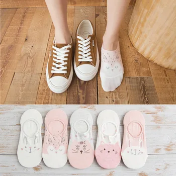 

Colorful fruit Invisible Short Woman Sweat summer comfortable cotton girl women's boat socks ankle low female 5pair=10pcs x111
