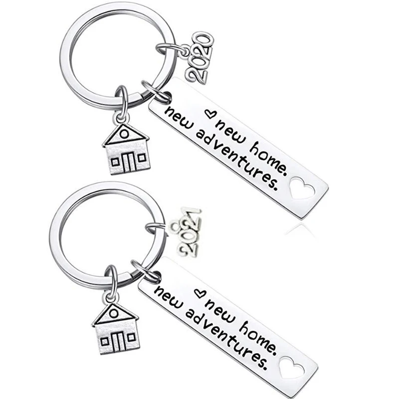 New Home Keychain 2020 Housewarming Gift for New Homeowner House Keyring Moving in Key Chain New Home Owners Jewelry from Real Estate Agent