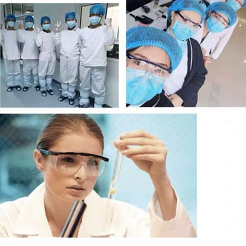 

Transparent Safety Goggles Safety Glasses Anti-explosion Wind Sand Dust-proof Protective Glasses Outdoor Workplace High Quality
