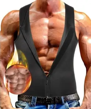 

Mens Zipper Neoprene Shaper Slimming Vest Weight Loss Shapewear Tummy Control Body Shapers Waist Trainer Girdle Belt Compression