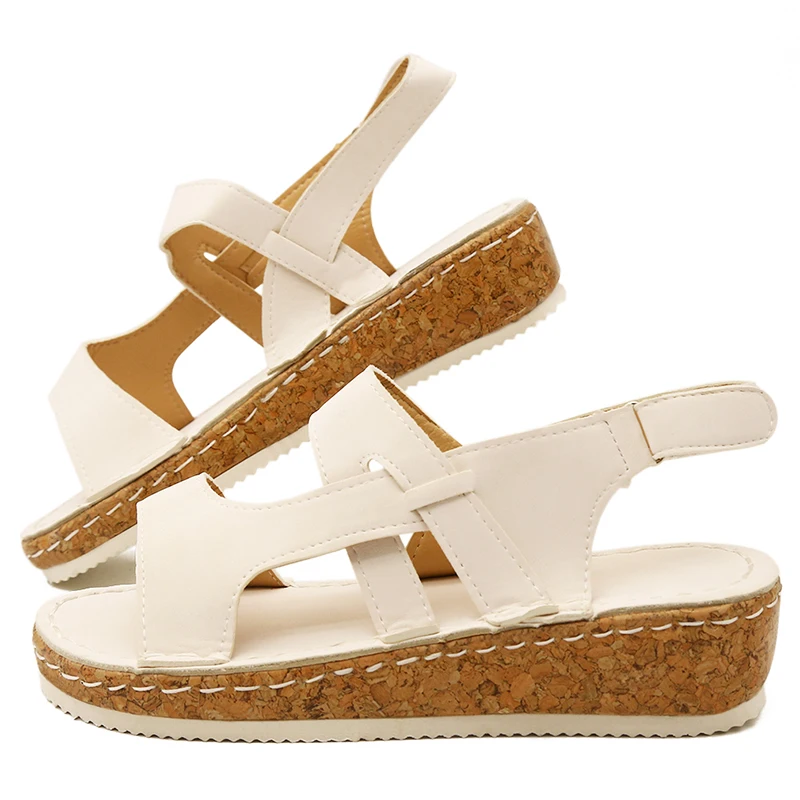 

Sandals Women 2020 Summer New College Style Low Heel Wedge Casual Sandals Fashion Ladies Sandals Femme