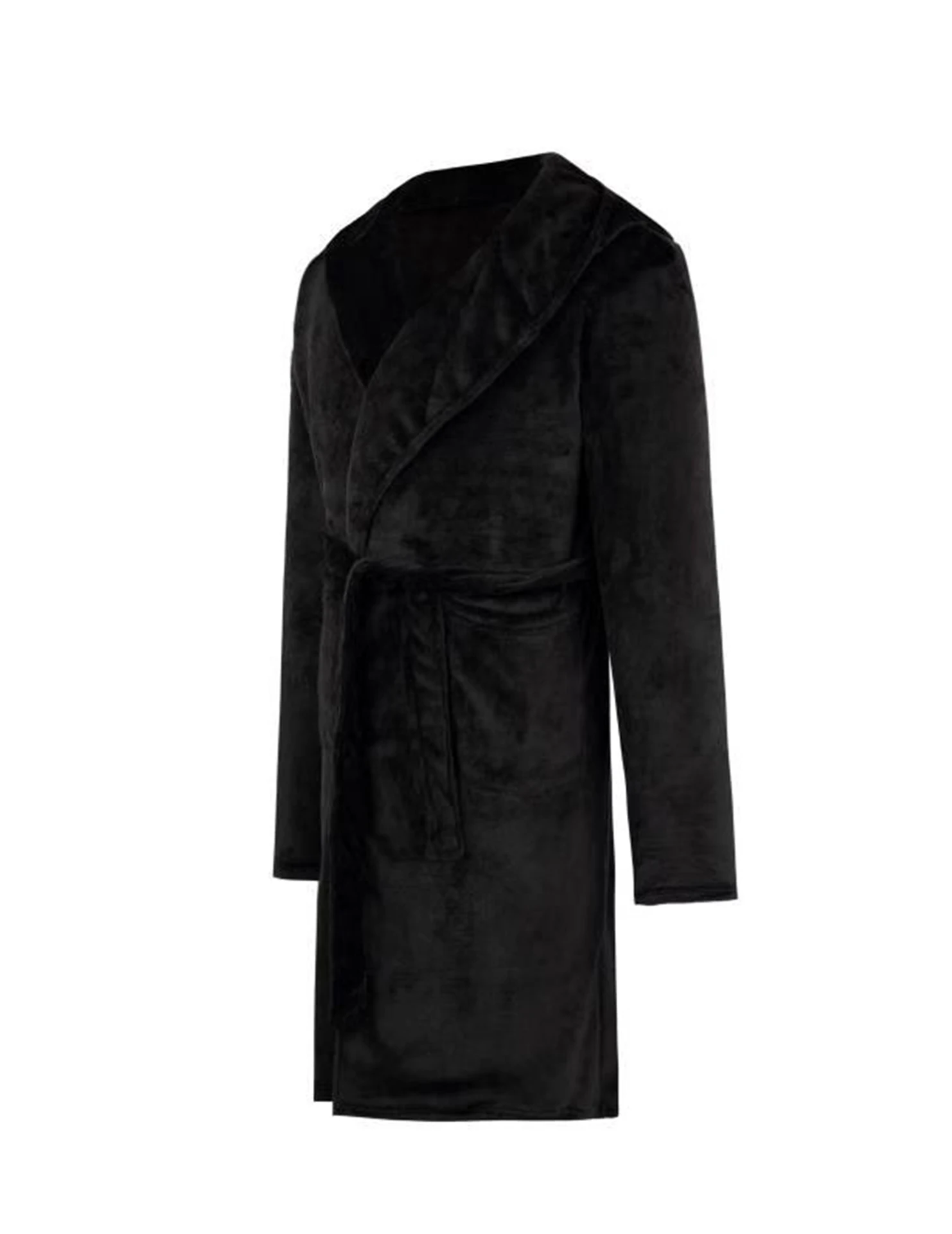 5xl 4xl 3xl фланелевый Халат мужской толстый однотонный халат размера плюс с поясом имперский мужской халат зимний длинный халат мужской банный Халат