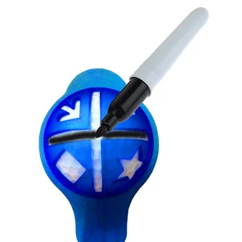 

Putt Positioning Ball Training Golf Accessories1Set Styrene-butadiene Copolymer Golf Ball Liner Marker Tool Marker Pen